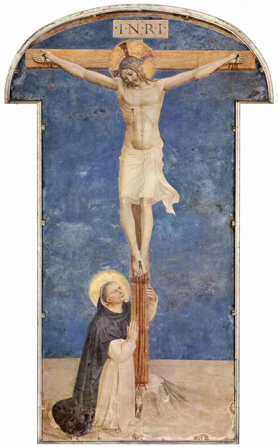 São Domingos adorando a Crucificação - Fra Angelico