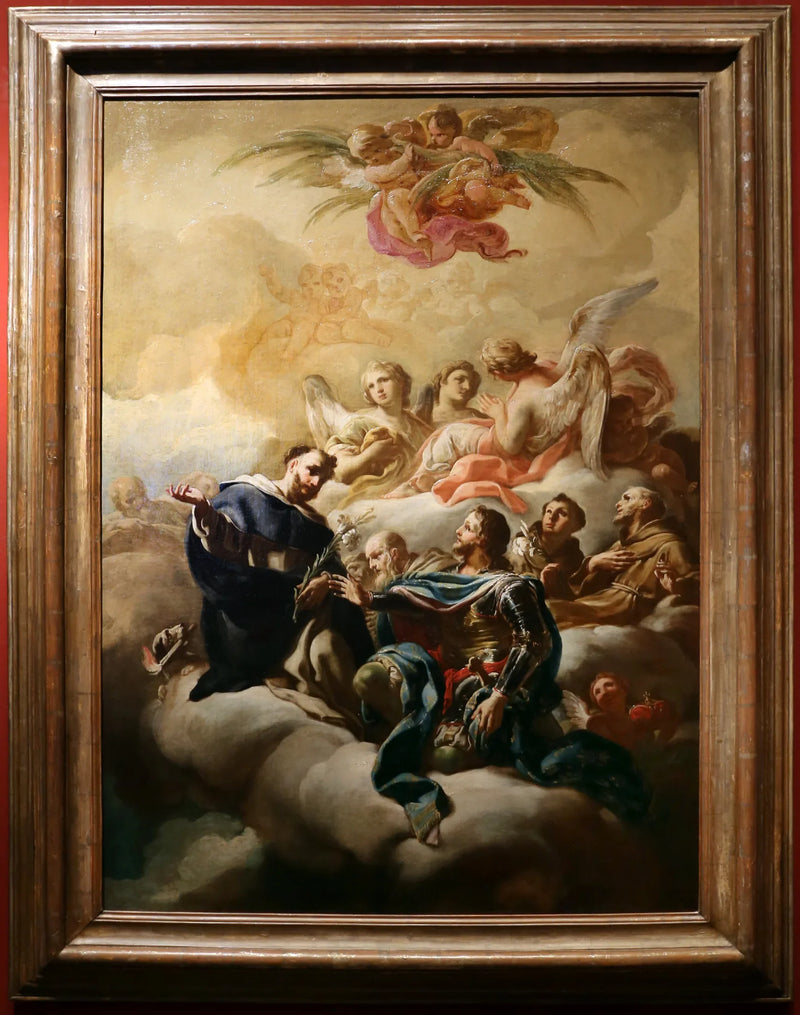 São Domingos, São Luís, São Antônio de Pádua e São Francisco de Assis - Corrado Giaquinto