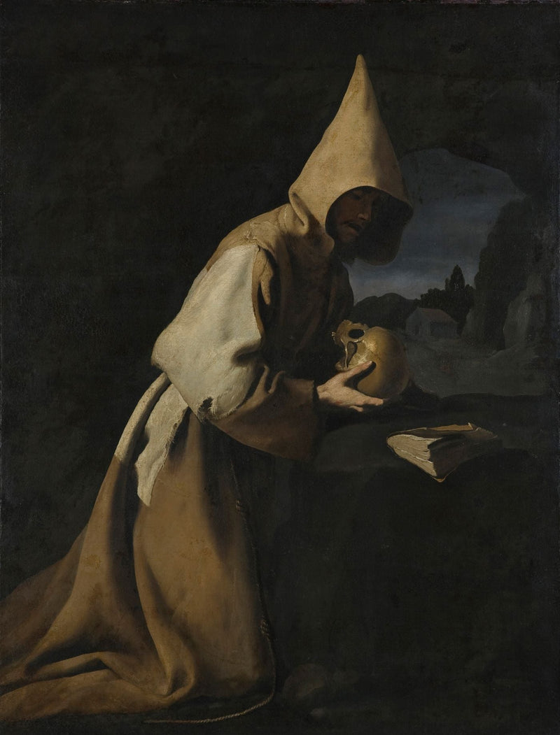 São Francisco ajoelhado em meditação - Francisco de Zurbarán