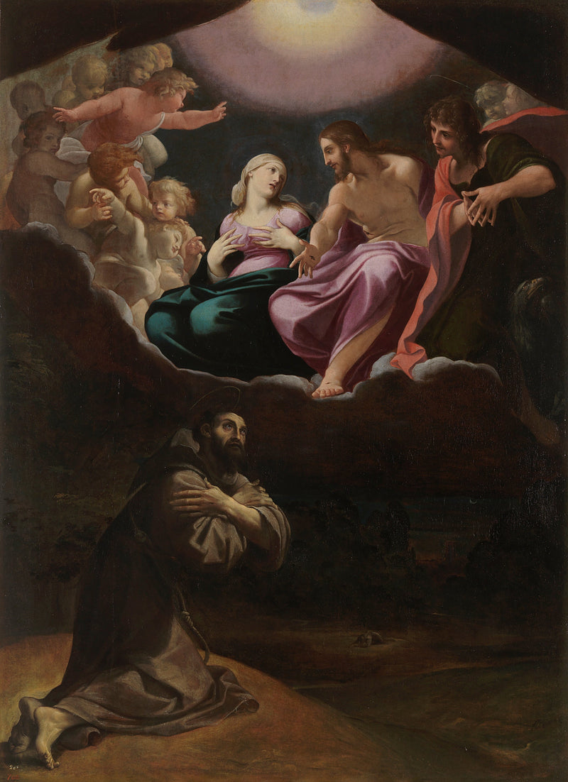 São Francisco de Assis na Porciúncula - Ludovico Carracci