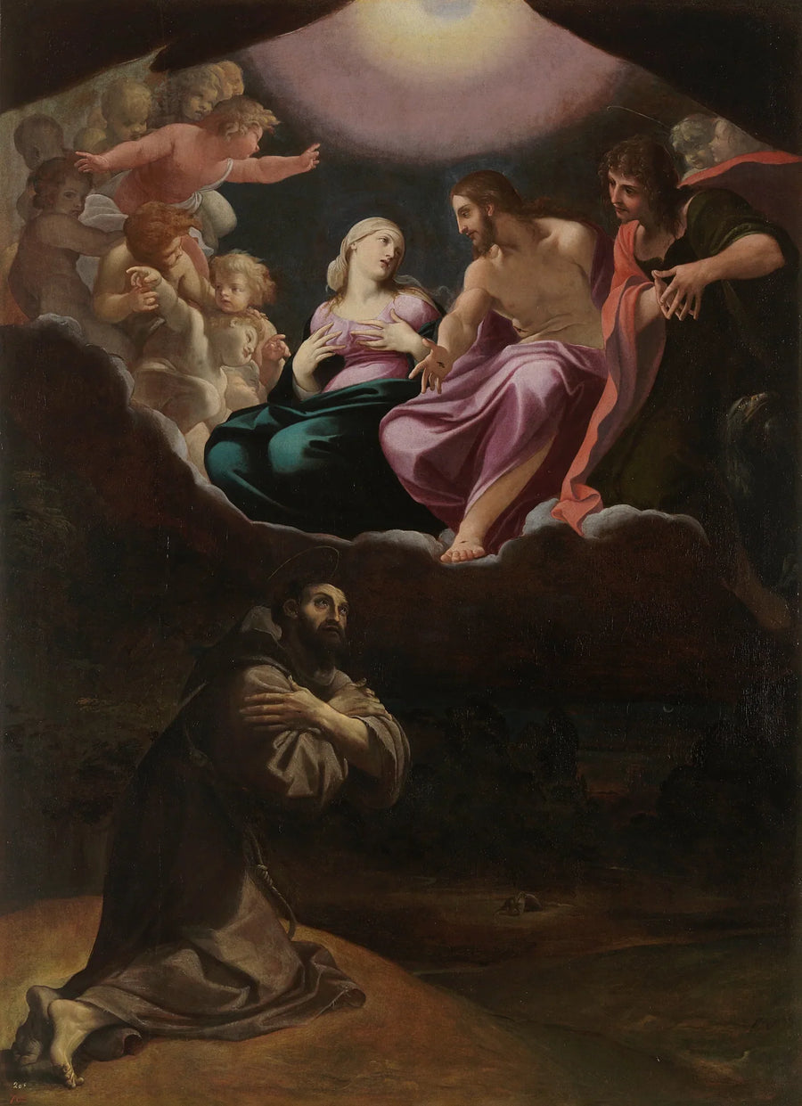São Francisco de Assis na Porciúncula - Ludovico Carracci