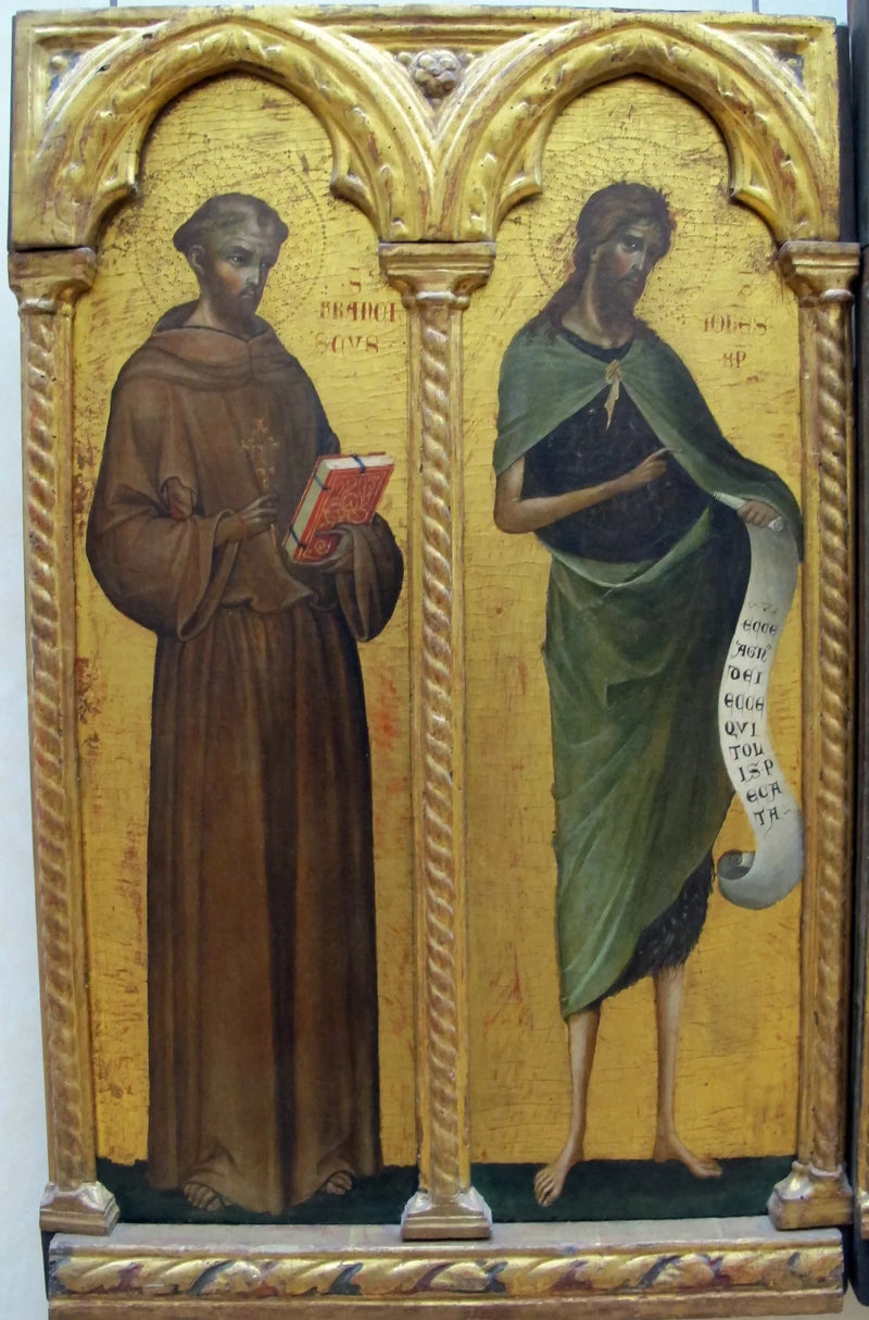 São Francisco de Assis e São João Batista - Paolo Veneziano