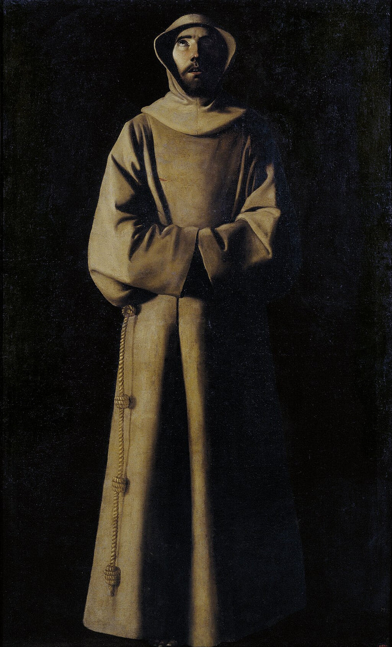 São Francisco de Assis segundo a visão do Papa Nicolau V - Francisco de Zurbarán