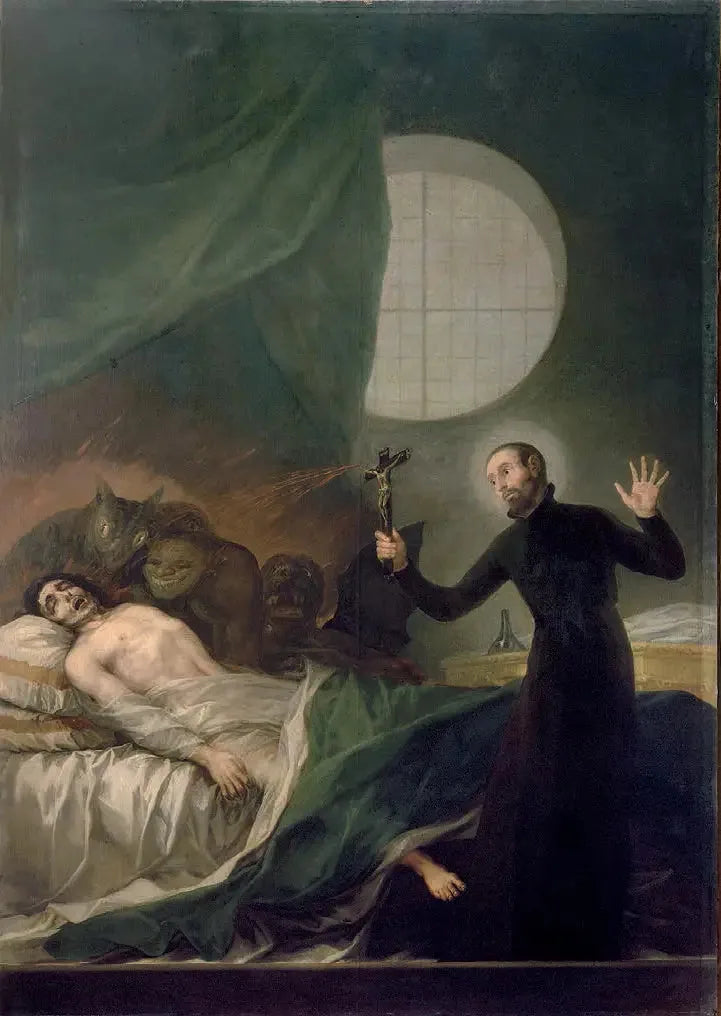 São Francisco de Borja e o moribundo impenitente - Francisco de Goya