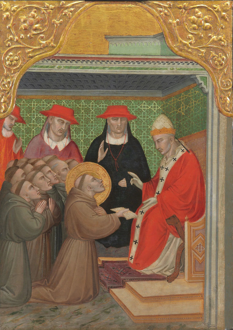 São Francisco diante do Papa (Confirmação da Regra Franciscana) - Spinello Aretino