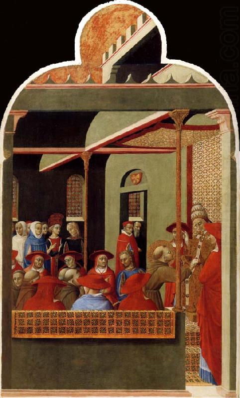 São Francisco diante do Papa Honório III - Stefano di Giovanni (Sassetta)