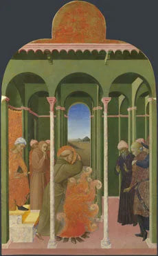São Francisco diante do Sultão - Stefano di Giovanni (Sassetta)