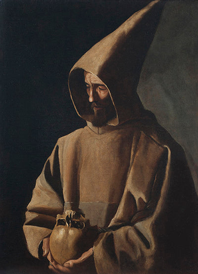 São Francisco em meditação - Francisco de Zurbarán
