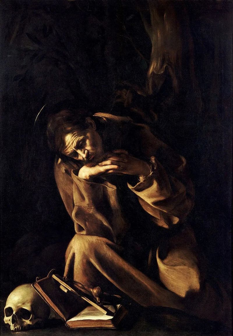 São Francisco em meditação sobre o crucifixo - Caravaggio