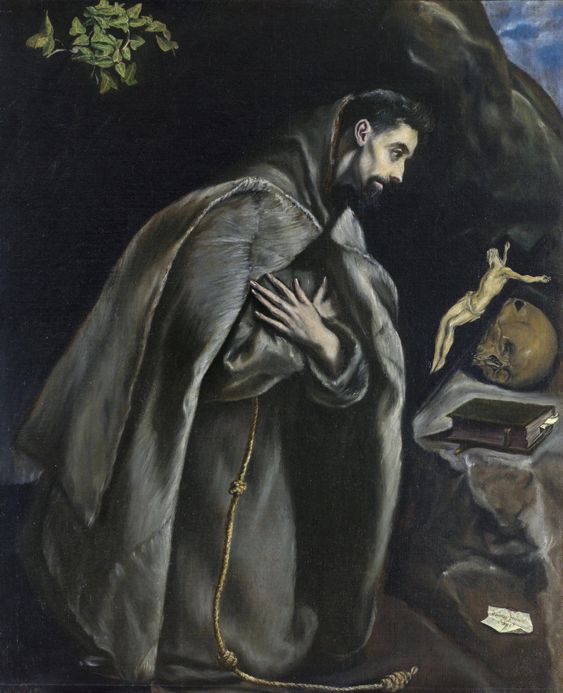 São Francisco em oração diante do Crucifixo - El Greco
