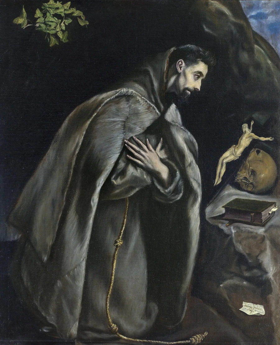 São Francisco em oração diante do Crucifixo - El Greco