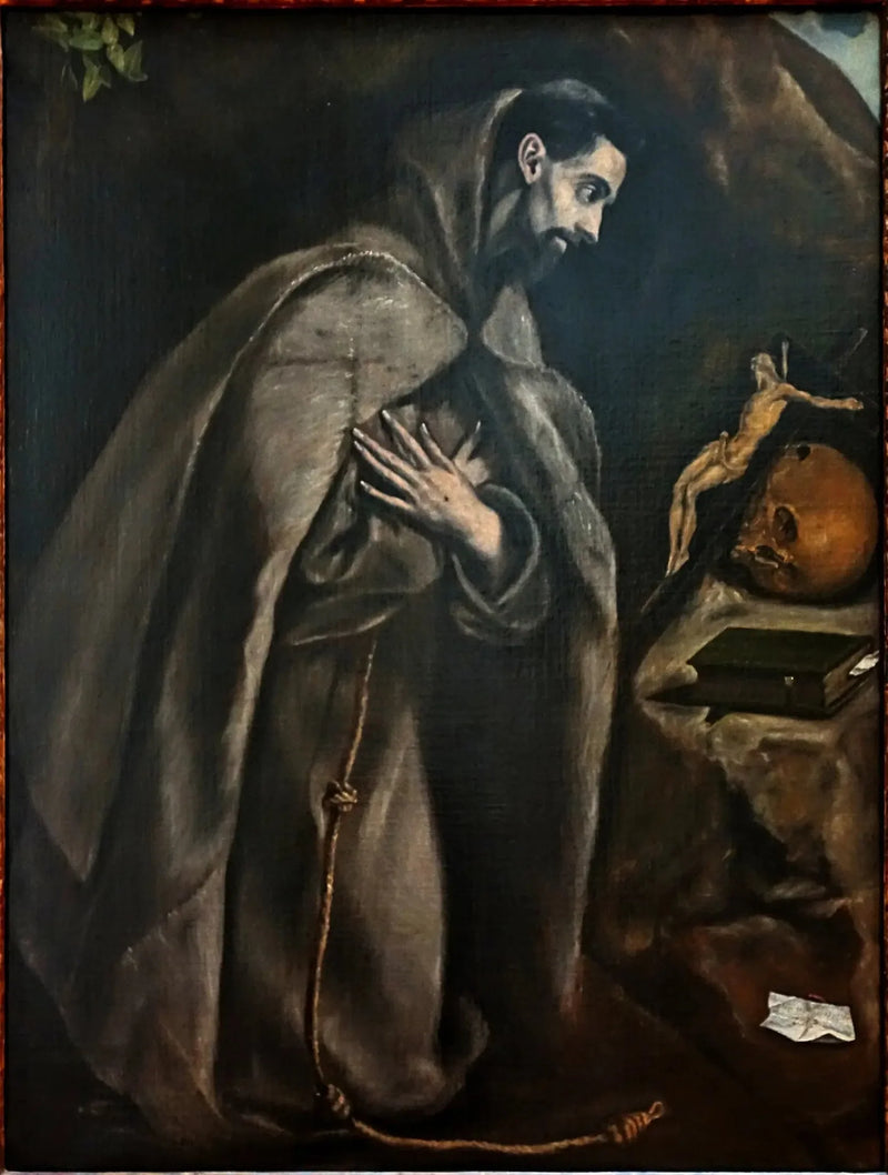 São Francisco em oração diante do crucifixo - El Greco