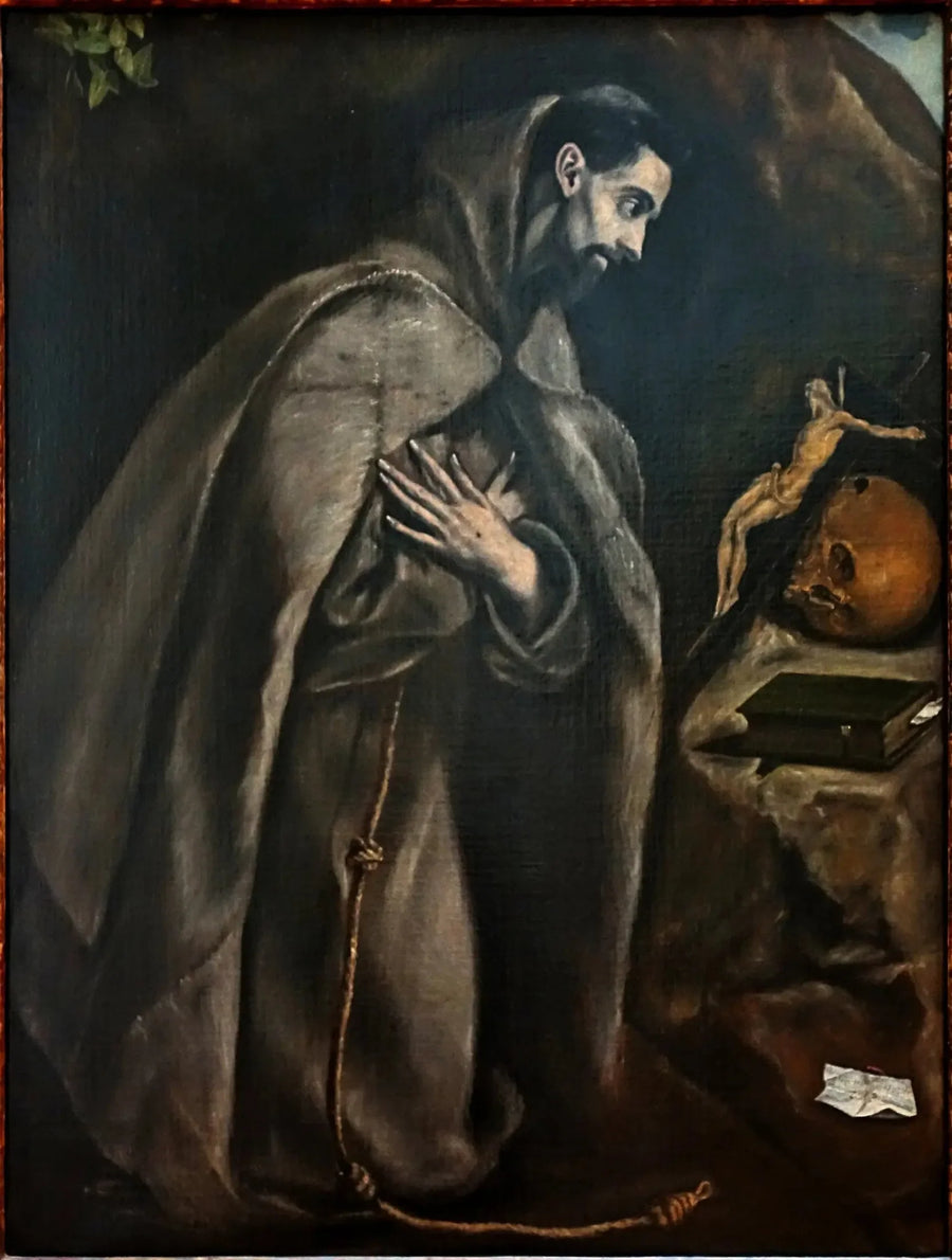 São Francisco em oração diante do crucifixo - El Greco
