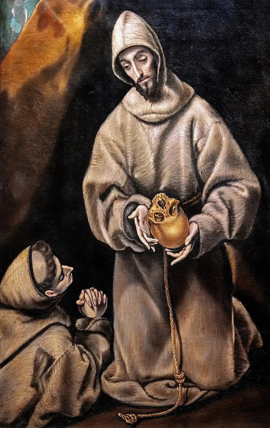 São Francisco e irmão Leão - El Greco