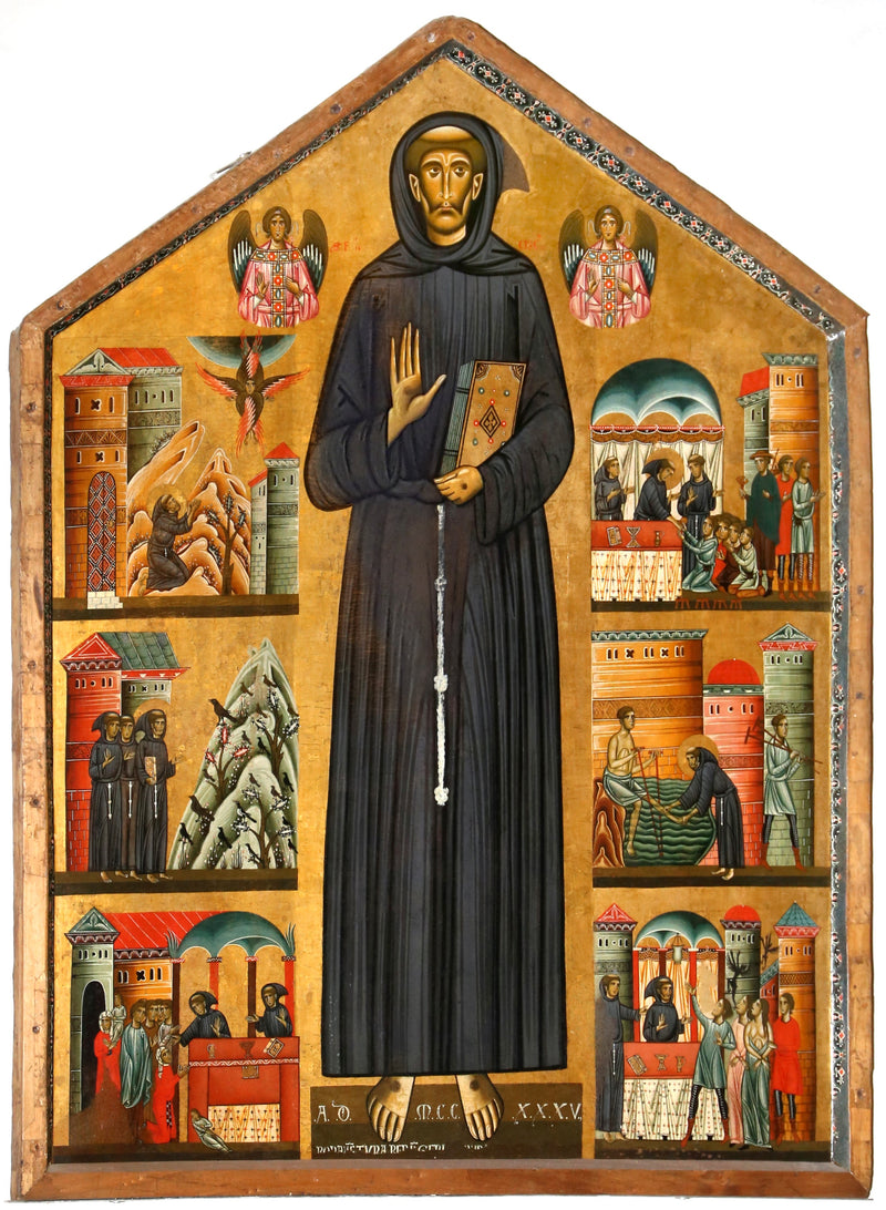 São Francisco e seis cenas de sua vida - Bonaventura Berlinghieri