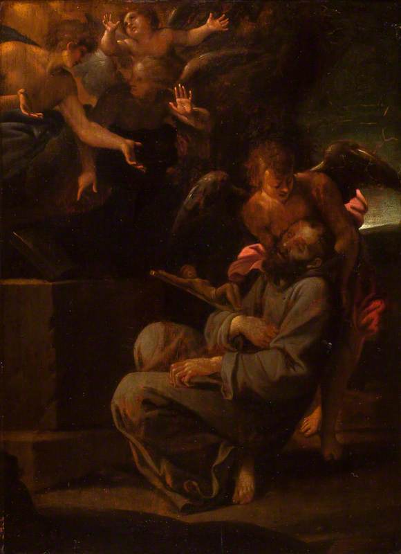 São Francisco desmaiado - Annibale Carracci