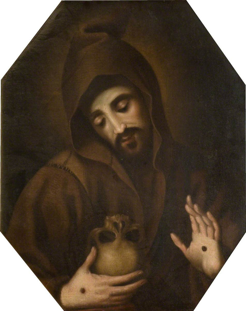São Francisco meditando sobre a morte - Francisco Ribalta