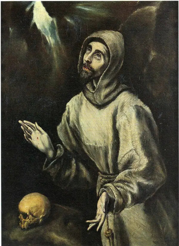 Saint François recevant les stigmates - El Greco image 1 copie de tableau peinte à la main