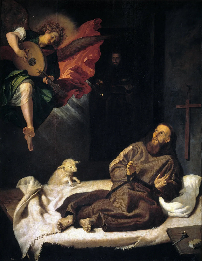 São Francisco confortado por um anjo - Francisco Ribalta