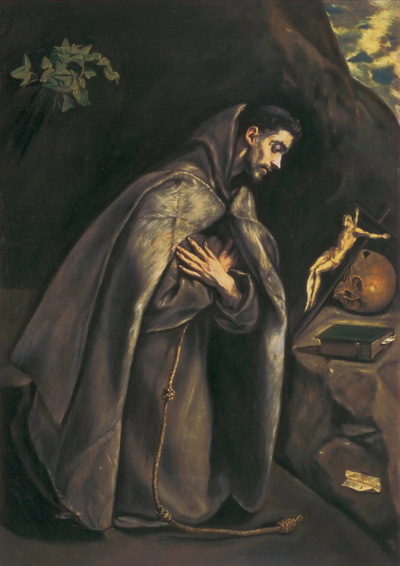 São Francisco venerando o Crucifixo - El Greco