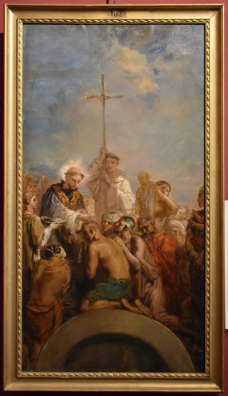 São Francisco Xavier batizando os Índios - Théodore Chassériau