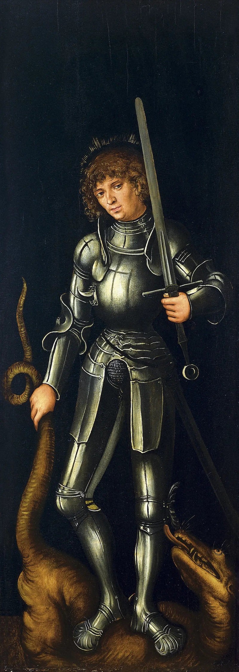 São Jorge (ala externa direita) - Lucas Cranach, o Velho