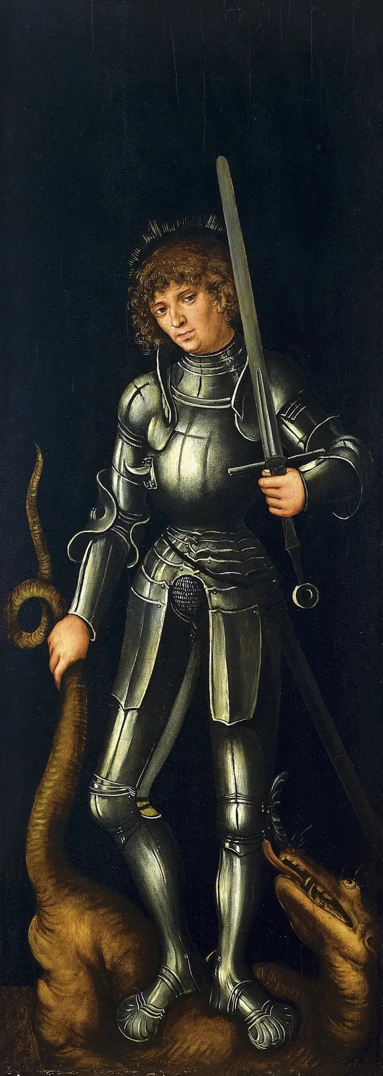 São Jorge (ala externa direita) - Lucas Cranach, o Velho