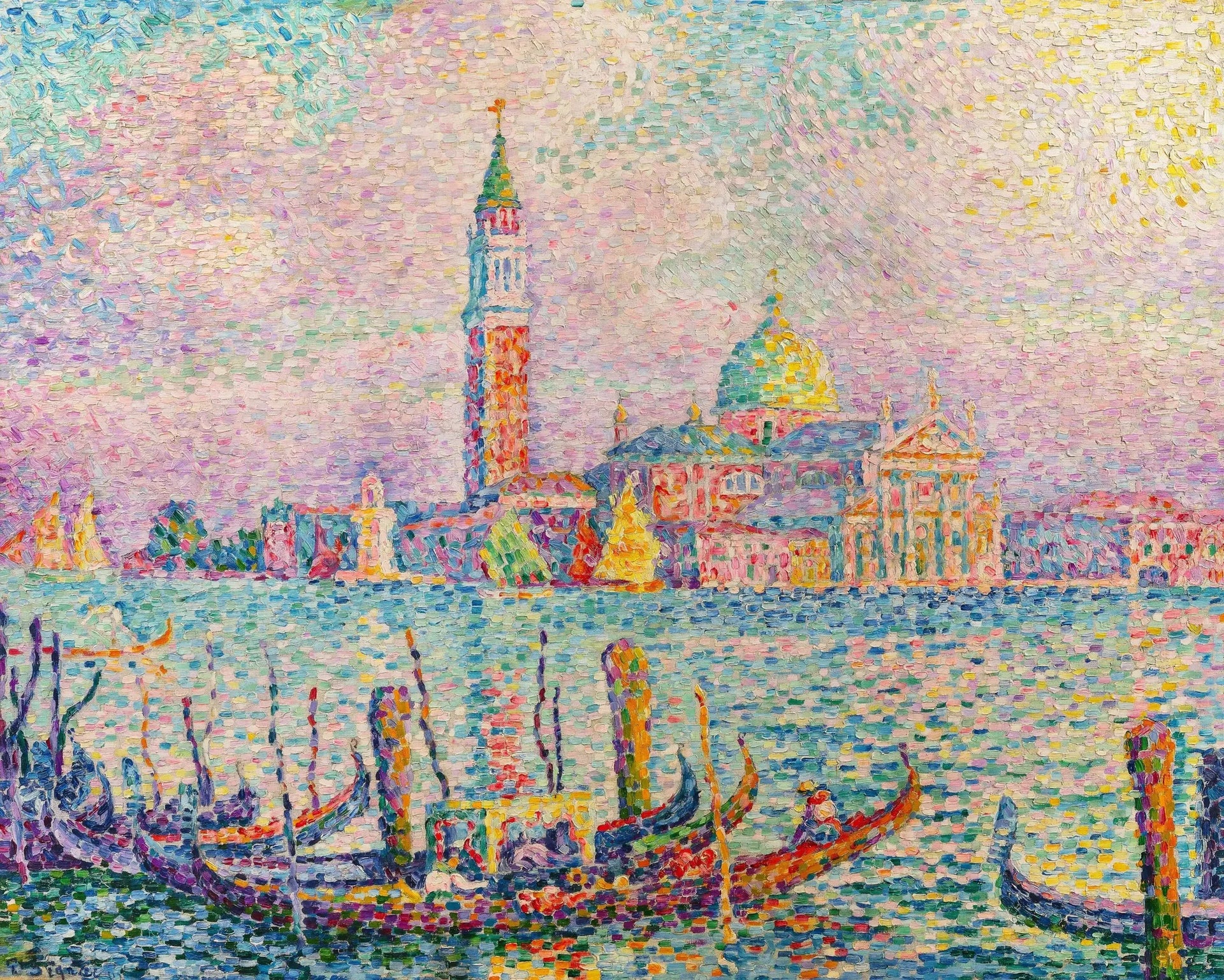 Saint-Georges. Couchant (Venise) - Paul Signac image 1 tableau peint à l’huile sur toile