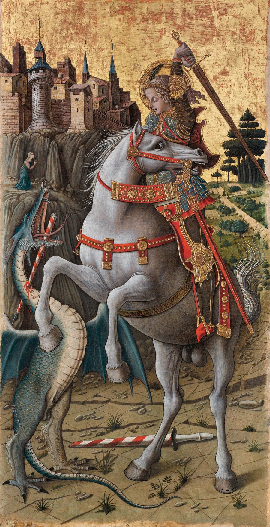 São Jorge matando o dragão - Carlo Crivelli
