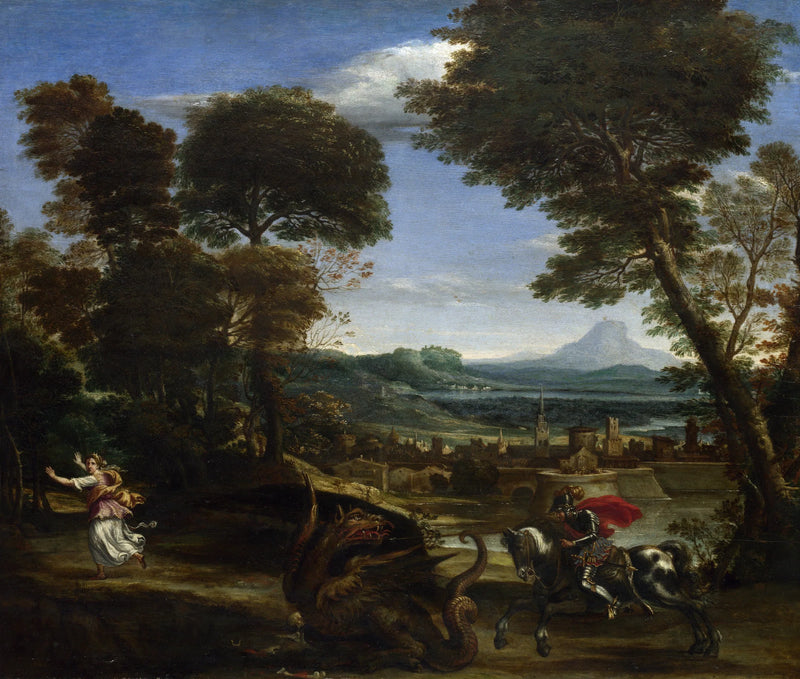 São Jorge matando o dragão - Domenichino