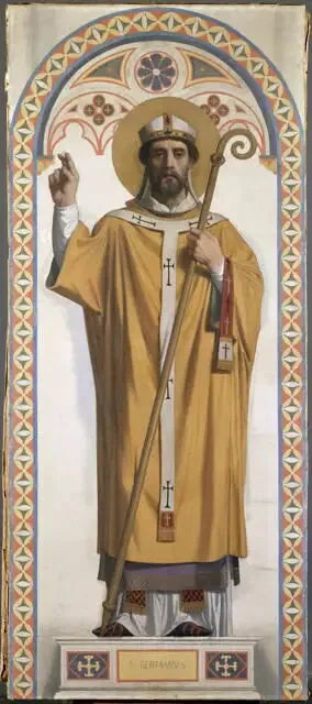 São Germain, bispo de Paris - Jean-Auguste-Dominique Ingres
