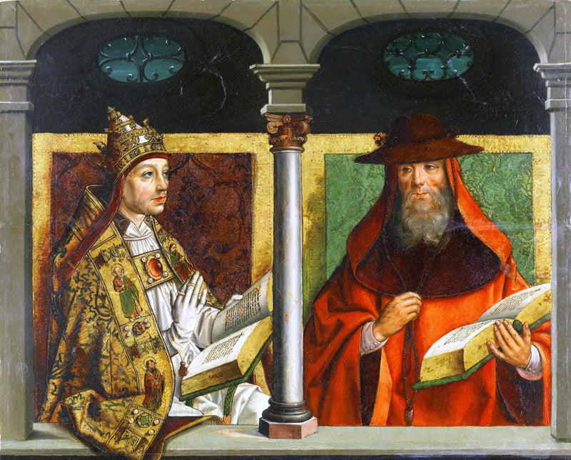 São Gregório Magno e São Jerônimo - Pedro Berruguete