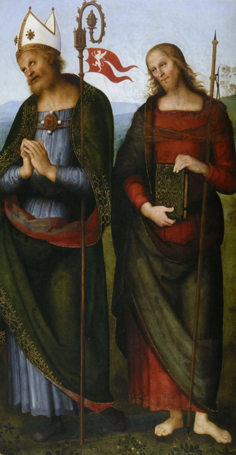 São Herculan e São Tiago Maior - Pietro Perugino