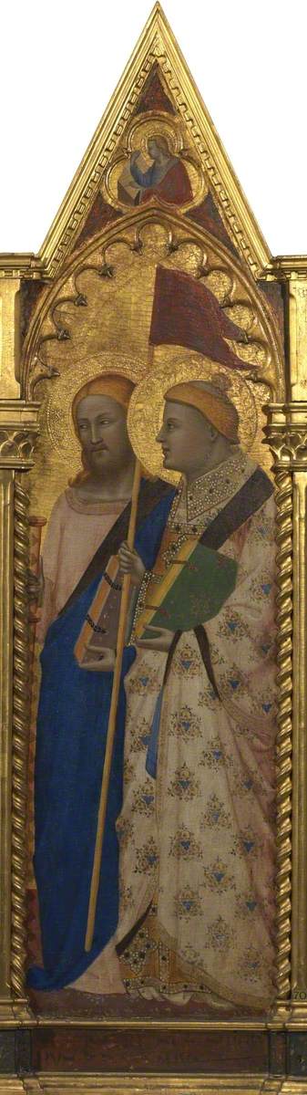 São Tiago Maior e Santo Estevão (políptico, painel 5 de 5) - Bernardo Daddi