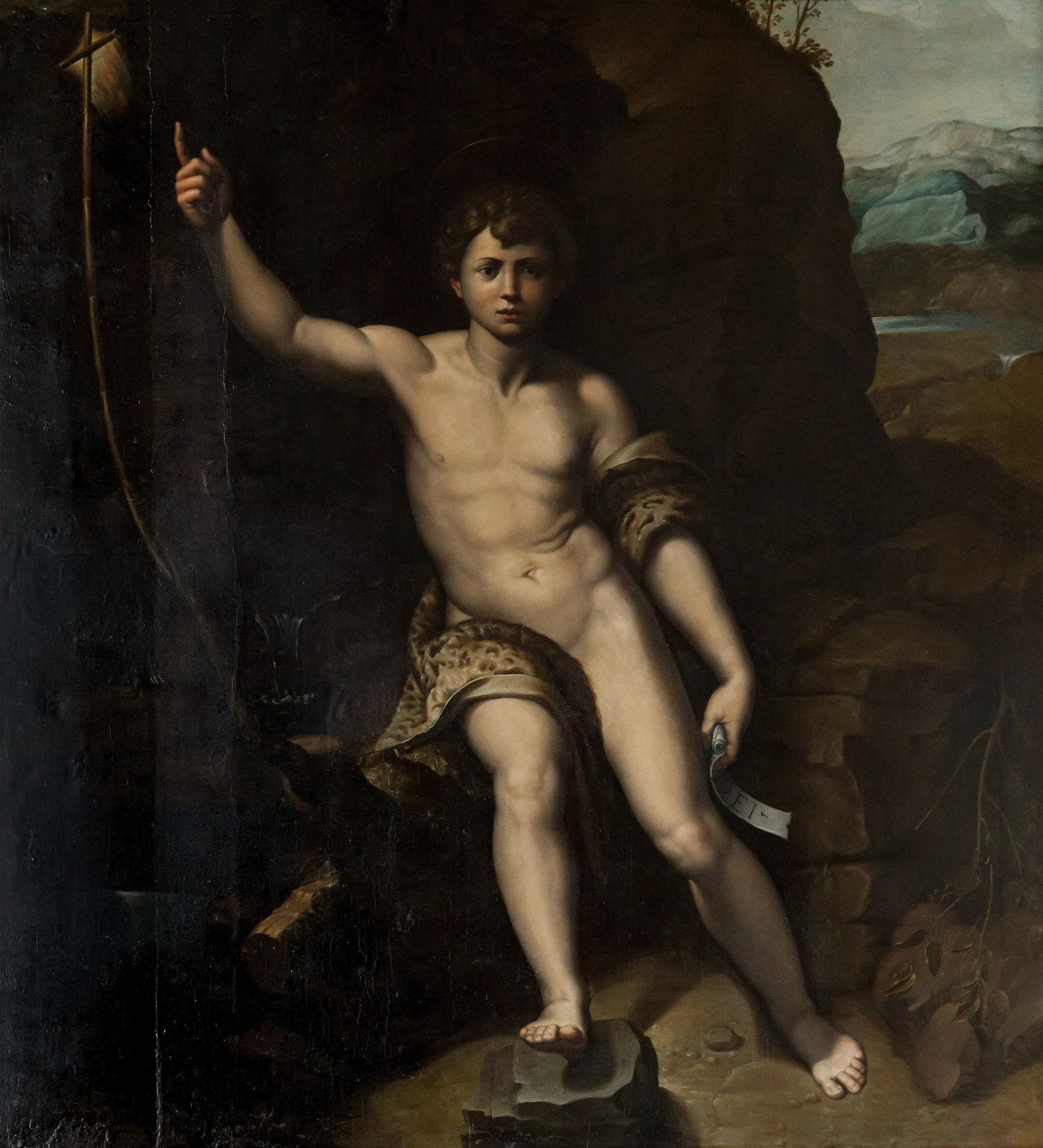 Saint Jean-Baptiste dans le désert - Giulio Romano image 1 reproduction artisanale de tableau