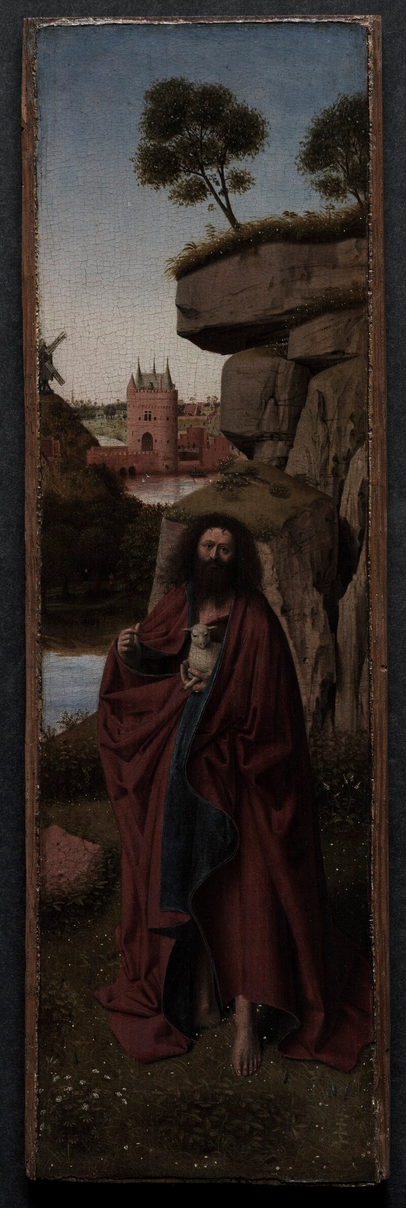 São João Batista em uma paisagem - Petrus Christus