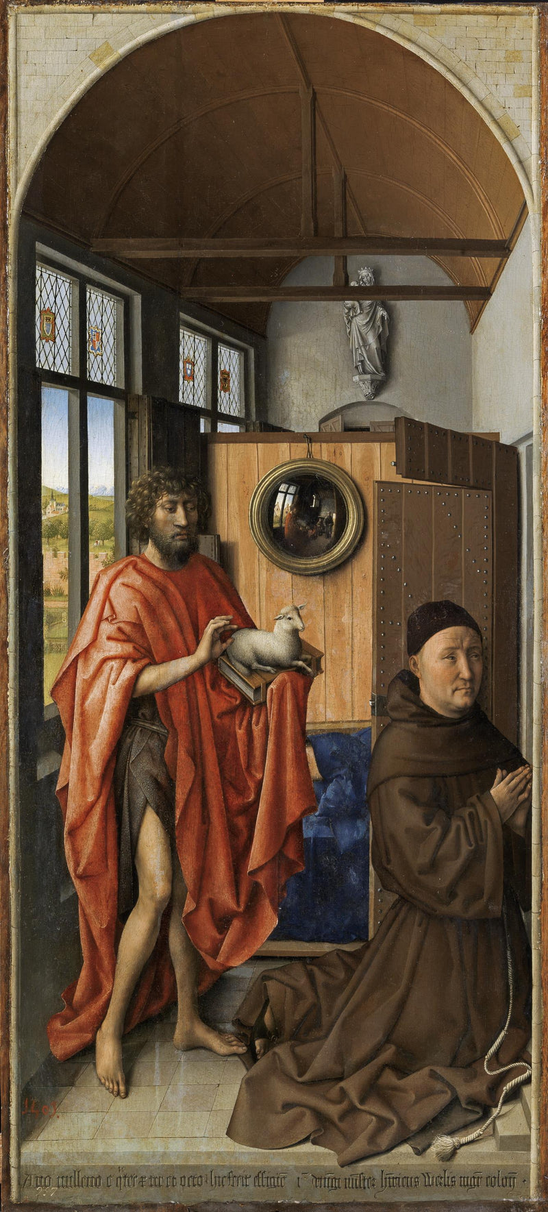 Saint Jean-Baptiste e o mestre franciscano Henri de Werl - Robert Campin