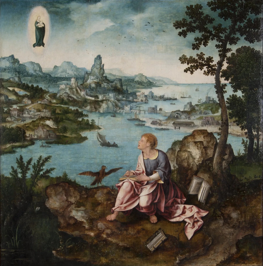 São João Evangelista em Patmos - Joos van Cleve
