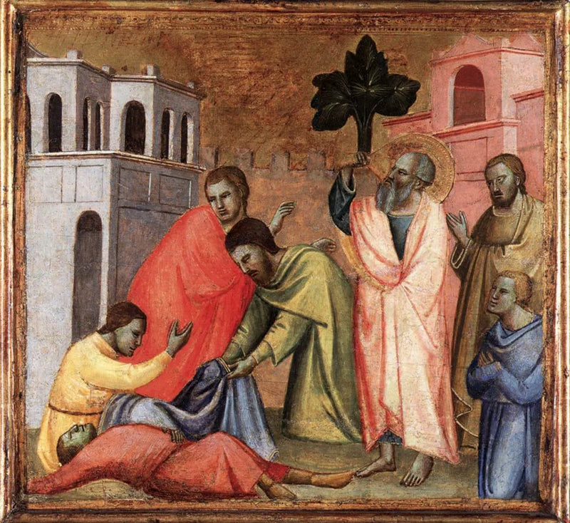 São João Evangelista bebendo na taça envenenada - Taddeo Gaddi