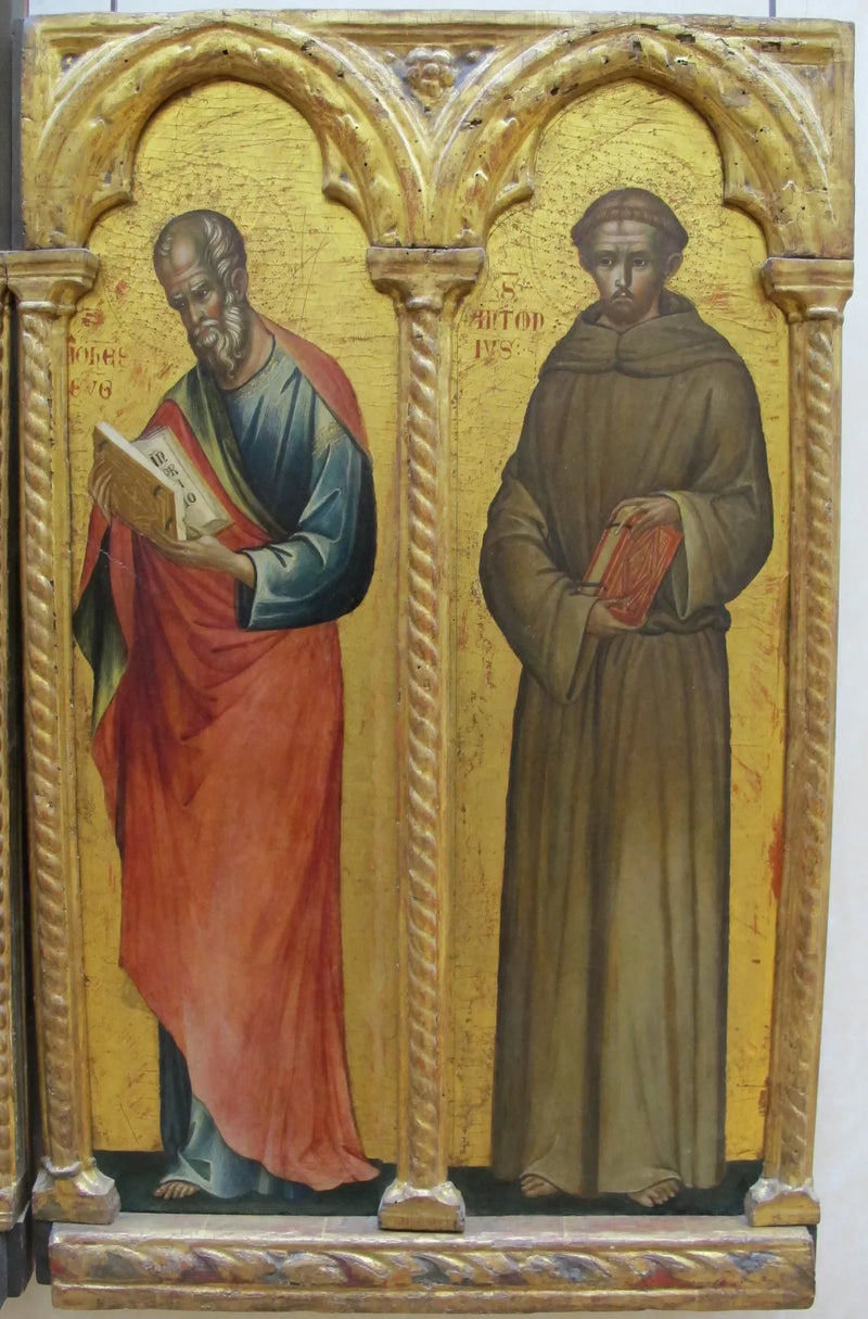 São João Evangelista e Santo Antônio de Pádua - Paolo Veneziano