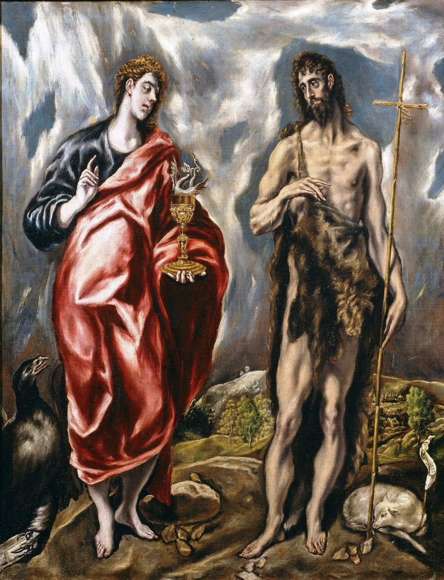 São João Evangelista e São João Batista - El Greco