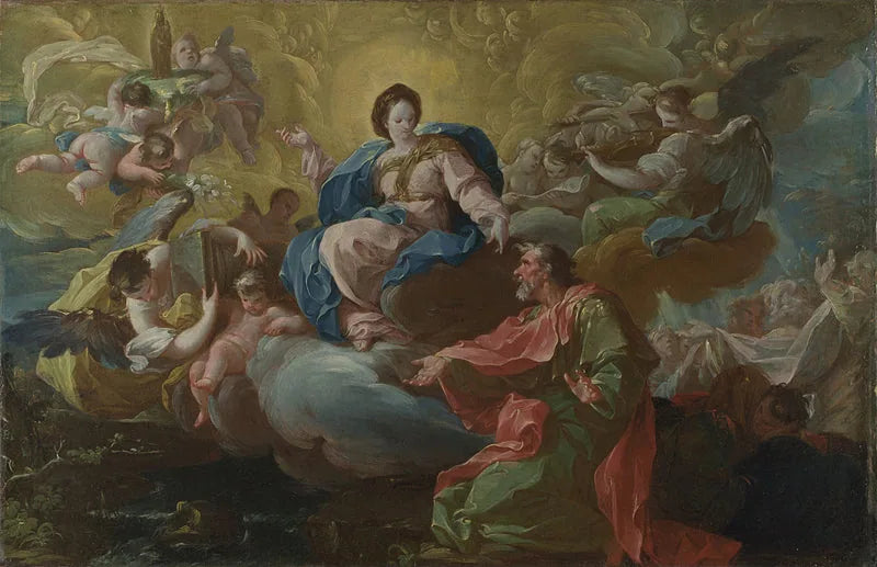 São João visitado pela Virgem - Francisco Bayeu