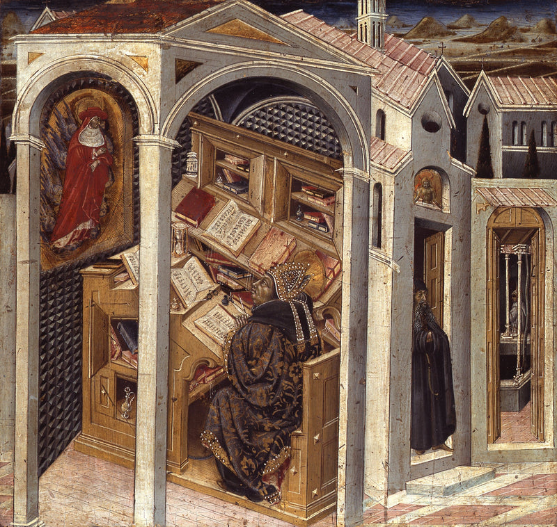 São Jerônimo aparecendo a Santo Agostinho.jpg - Giovanni di Paolo