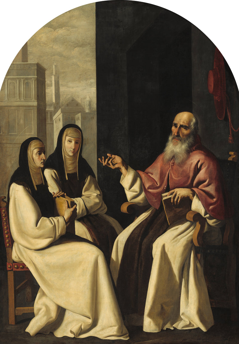 São Jerônimo com Santa Paula e Santa Eustóquia - Francisco de Zurbarán