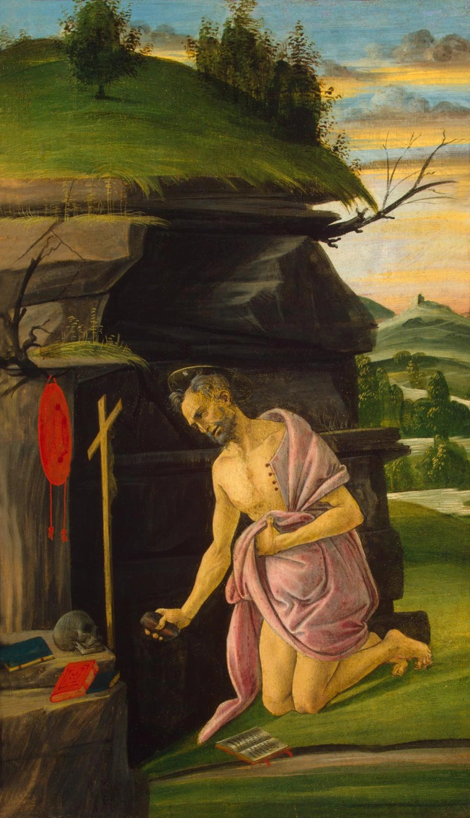 São Jerônimo penitente, por volta de 1498-1505 - Sandro Botticelli