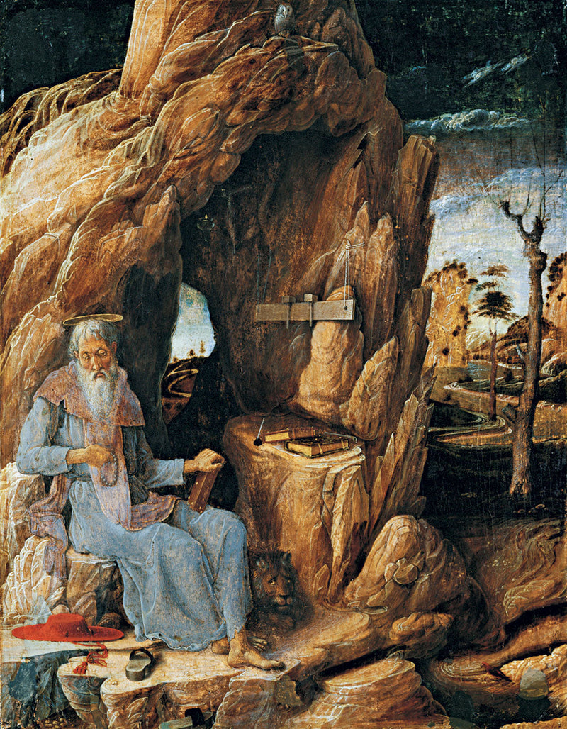 São Jerônimo no deserto - Andrea Mantegna
