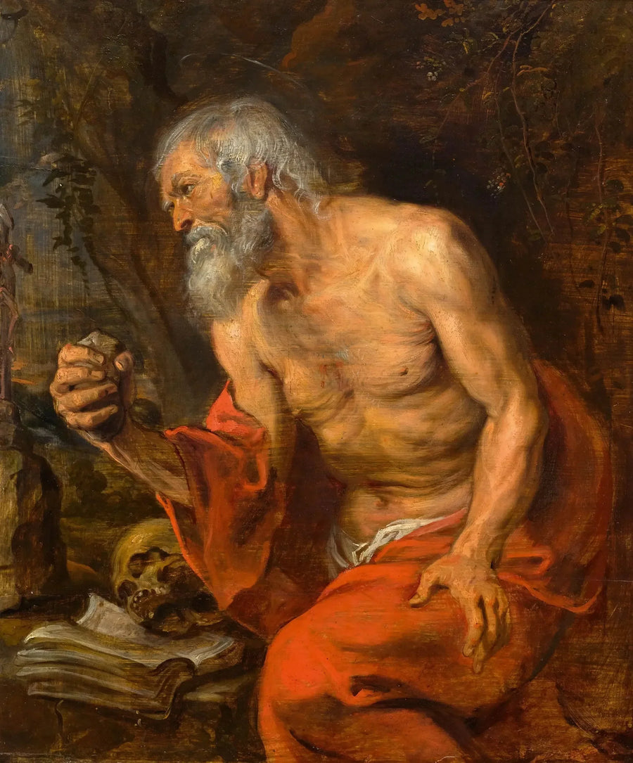 São Jerônimo no Deserto - Antoine van Dyck