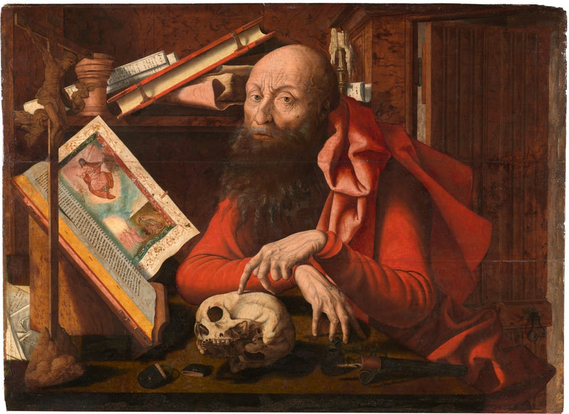 São Jerônimo em seu gabinete de trabalho - Marinus van Reymerswale