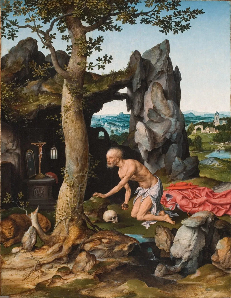 São Jerônimo Penitente no Deserto - Joos van Cleve