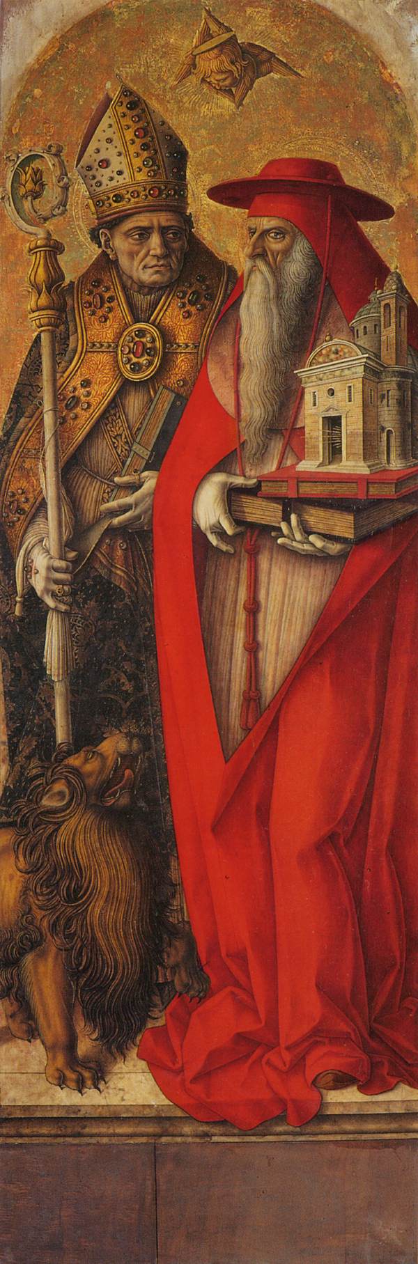 São Jerônimo e Santo Agostinho - Carlo Crivelli